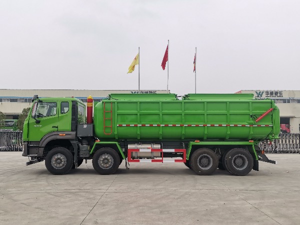 8x4重汽豪瀚【25立方】廂式污泥運輸車(chē)|污泥自卸車(chē)